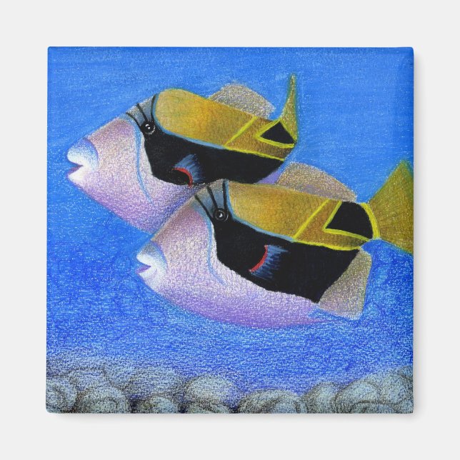 Children's Winning Artwork: triggerfish Magnet (Front)