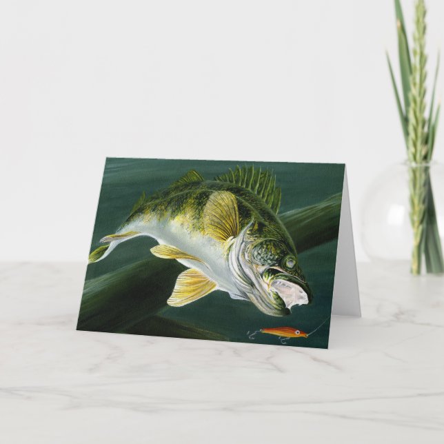 Children's Winning Artwork: walleye Holiday Card (Front)