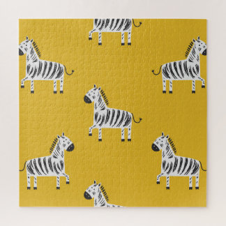 Children's Zebra: Seamless Fun Pattern Jigsaw Puzzle