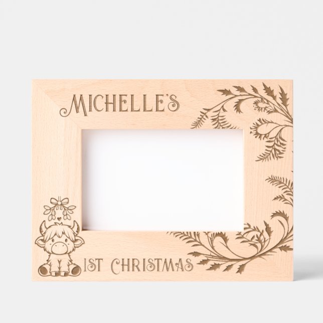 Childs 1st Christmas Etched Frames (Front)