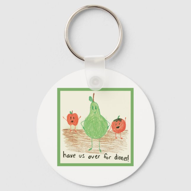 Child's Art, Green Keychain (Front)