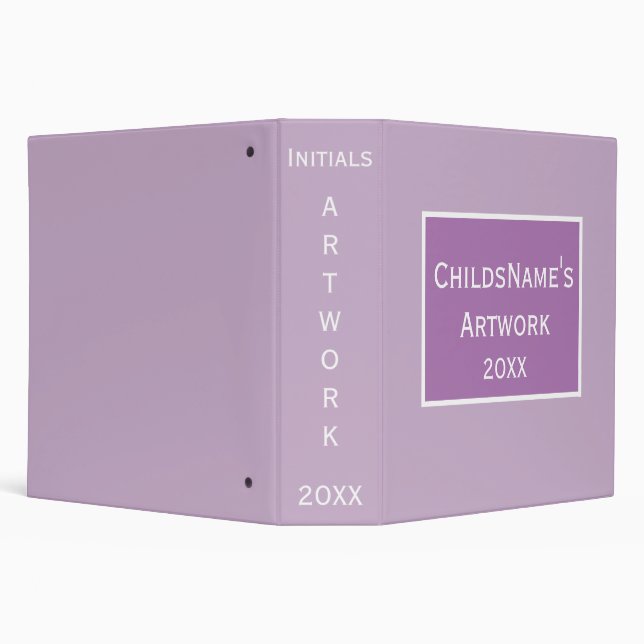 Child's Artwork Binder (Background)