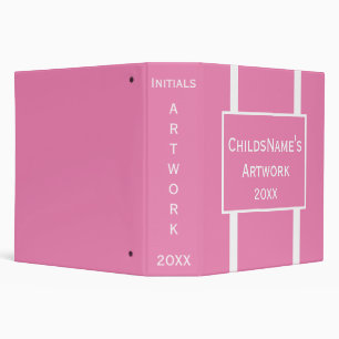 Child's Artwork Solid Colour Binder