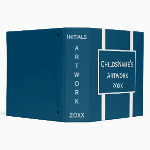 Child's Artwork Solid Colour Binder