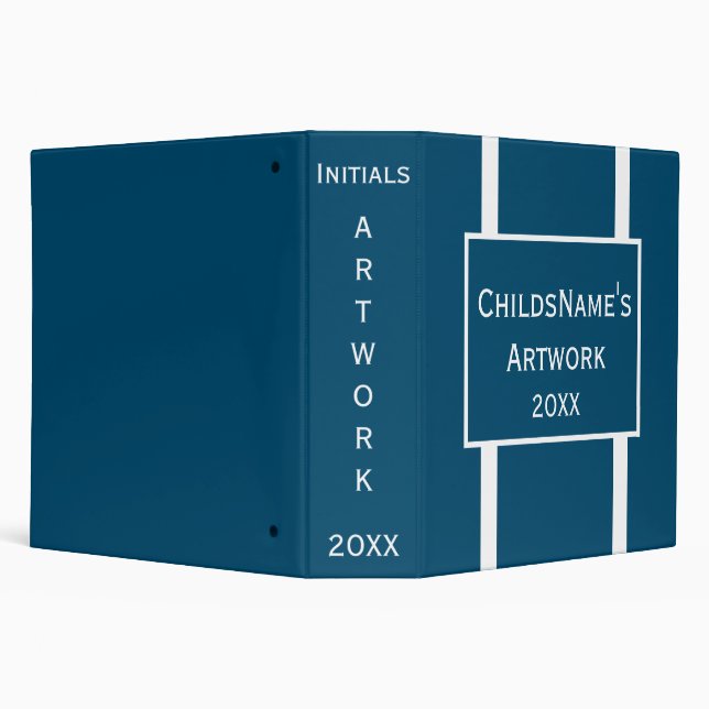 Child's Artwork Solid Colour Binder (Background)