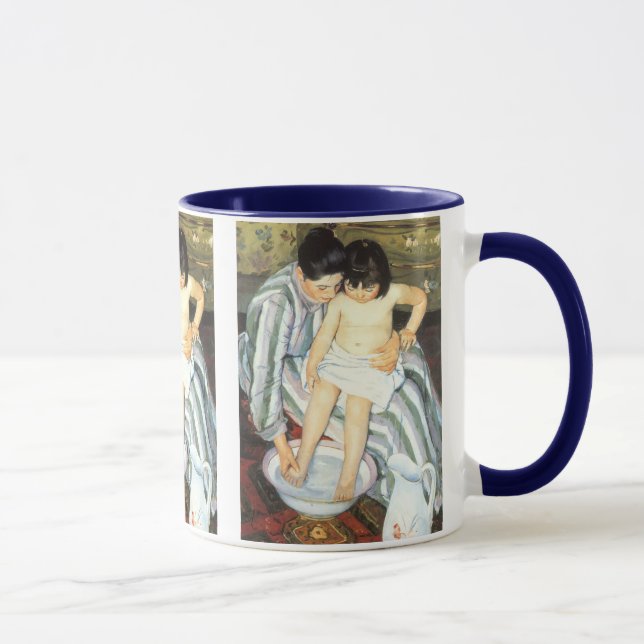 Child's Bath by Mary Cassatt Vintage Impressionism Mug (Right)