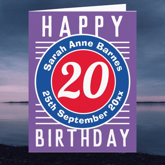 Child's Birthday Card with Age, Name, & Date (Creator Uploaded)