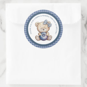 Child's Blueberry Berry First Birthday Classic Round Sticker