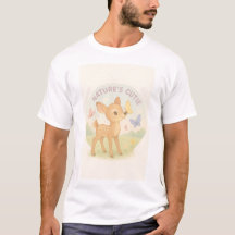Child's graphic. Cute cartoon style baby Deer.