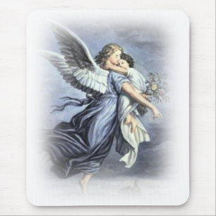 Childs guardian Angel Mouse Pad