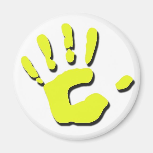 Child's Hand Print Magnet (Front)