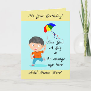 Child's Happy Birthday Card