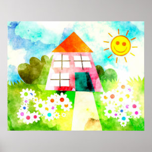 Childs Painting Poster