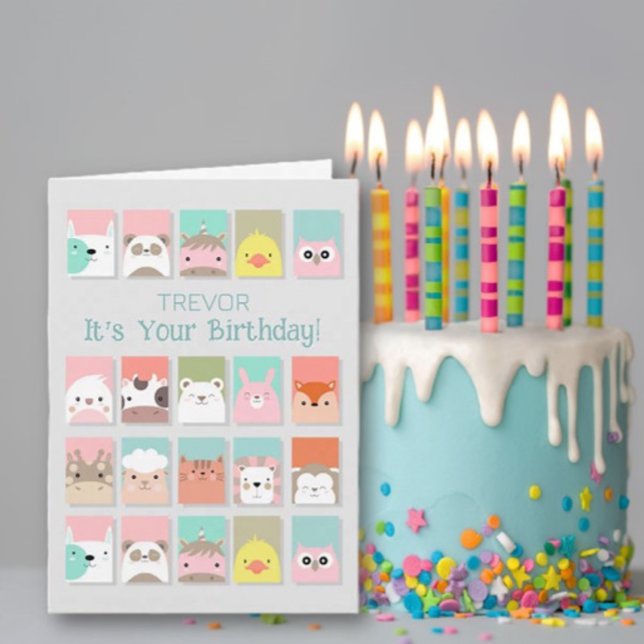 Child's Personalized Happy Birthday Card (Creator Uploaded)