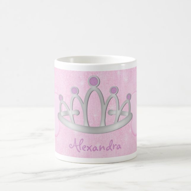 Child's Personalized Pink Princess Mug (Center)