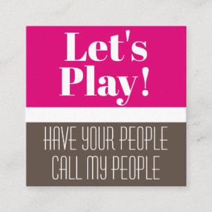 Child's Playdate Card Modern & Pink