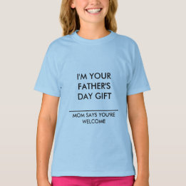 CHILDS T-SHIRT FATHERS DAY MESSAGE BY ZAZZ_IT