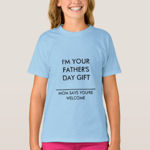 CHILDS T-SHIRT FATHERS DAY MESSAGE BY ZAZZ_IT