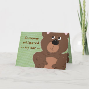 Childs Teddy Bear Get Well Card