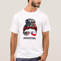 Chile American Flag - USA Chilean Messy Bun