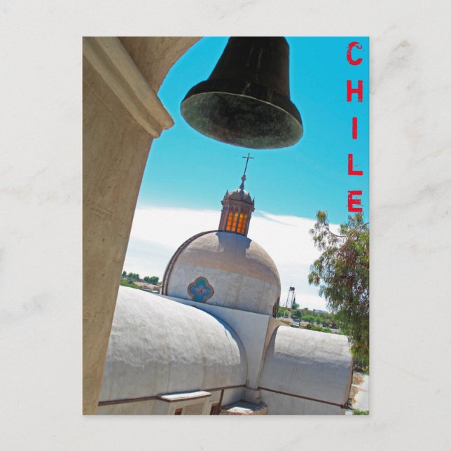 Chile bell tower postcard (Front)