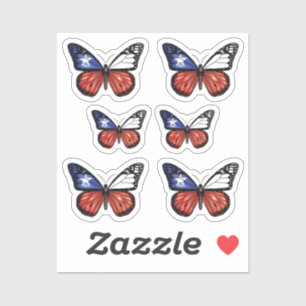 Chile Butterfly Monarque Flag