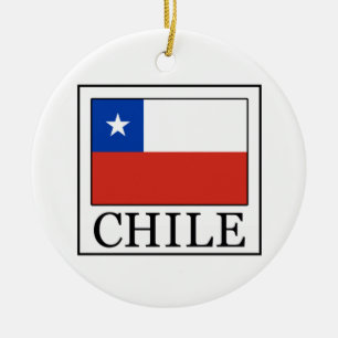 Chile Ceramic Ornament