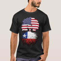 Chile Chilean American USA Tree Roots Flag