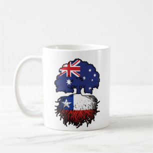 Chile Chilean Australian Australia Tree Roots Flag Coffee Mug