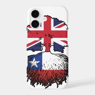 Chile Chilean British UK Tree Roots Flag
