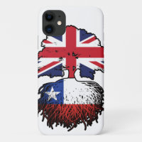 Chile Chilean British UK Tree Roots Flag
