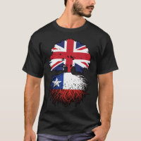 Chile Chilean British UK Tree Roots Flag