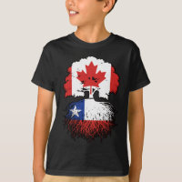 Chile Chilean Canadian Canada Tree Roots Flag