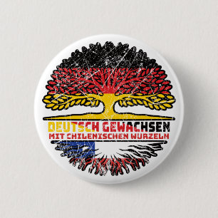 Chile Chilean Deutsch Baum Wurzel 2 Inch Round Button