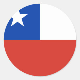 Chile (Chilean) Flag Classic Round Sticker