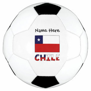 Chile Chilean Flag Personalized Soccer Ball