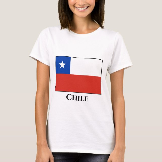 Chile (Chilean) Flag T-Shirt (Front)