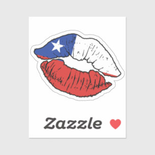 Chile Chilean Lipstick Love Flag