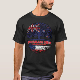 Chile Chilean New Zealander New Zealand Tree Roots T-Shirt