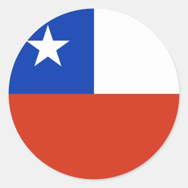chile classic round sticker (Front)