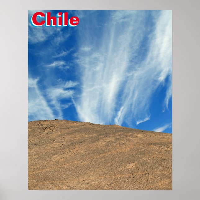 Chile clouds poster (Front)