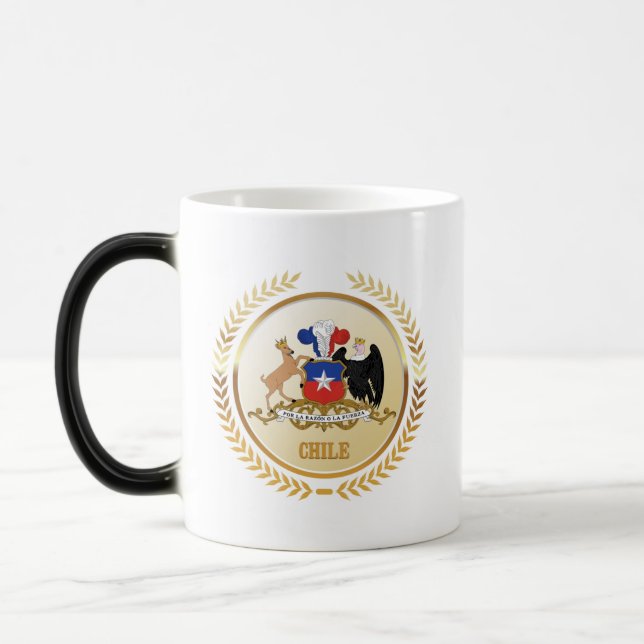 Chile Coat Of Arms Magic Mug (Left)
