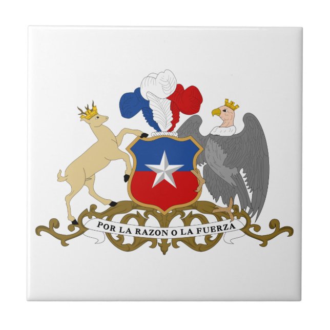 Chile Coat Of Arms Tile (Front)