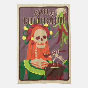 chile colorado kitchen towel