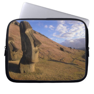 Chile, Easter Island. Hillside with Moai Laptop Sleeve