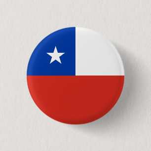 Chile Flag 1 Inch Round Button