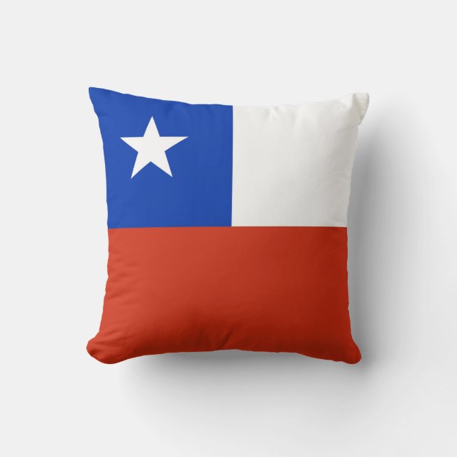 Chile Flag American MoJo Pillow (Front)