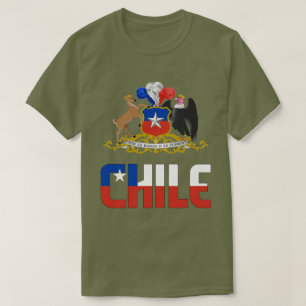 Chile Flag and Coat Of Arms Patriotic T-Shirt