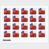 Chile Flag Ball Square Sticker (Sheet)
