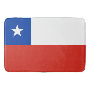 Chile flag bath mat